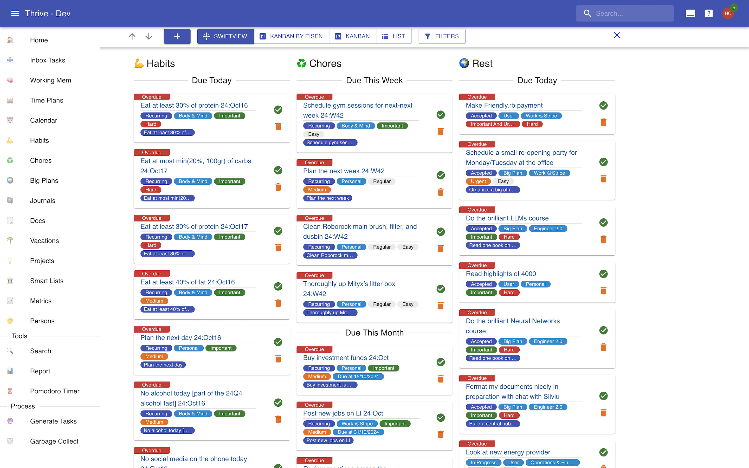 Inbox Tasks